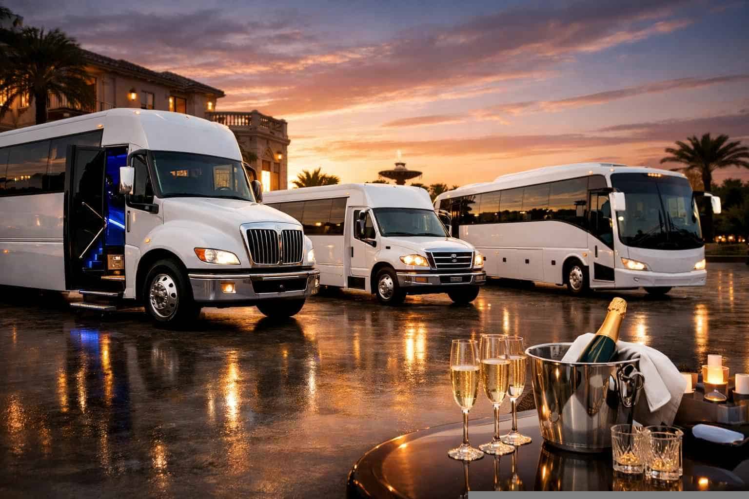 Our Weatherford White Party Bus Fleet Options