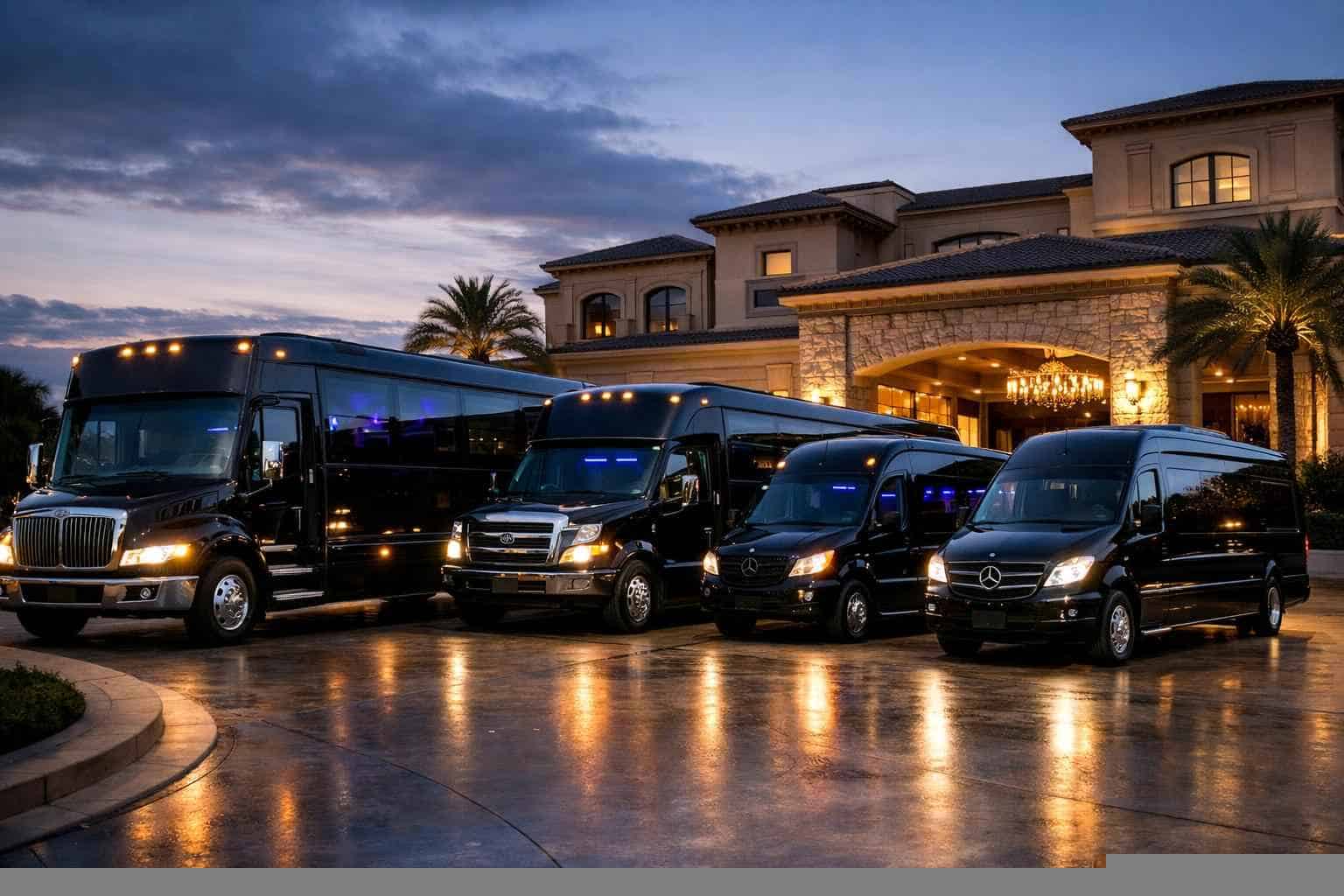 Our White Settlement Black Party Bus Fleet Options