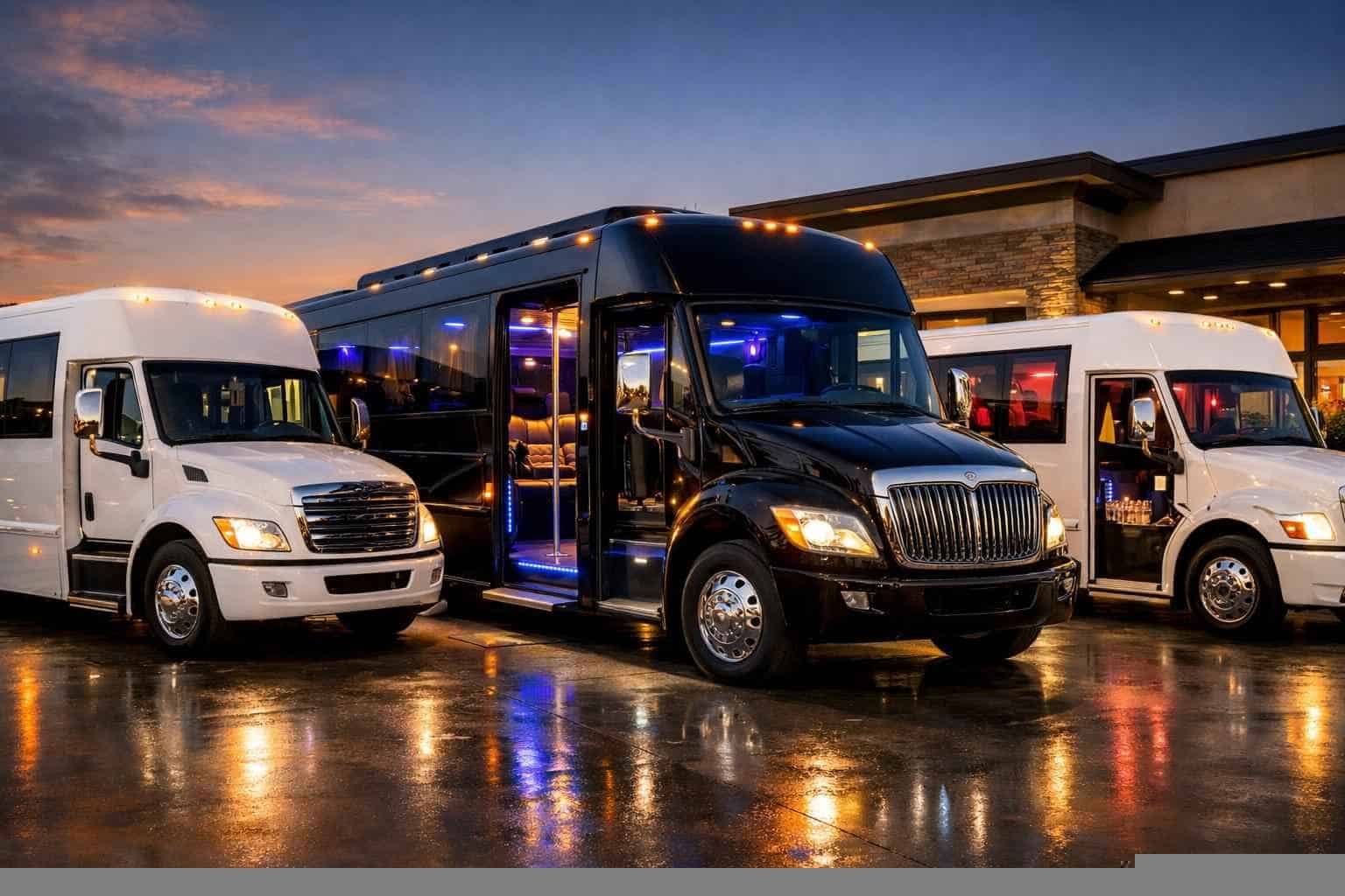 Our White Settlement Party Bus Fleet Options