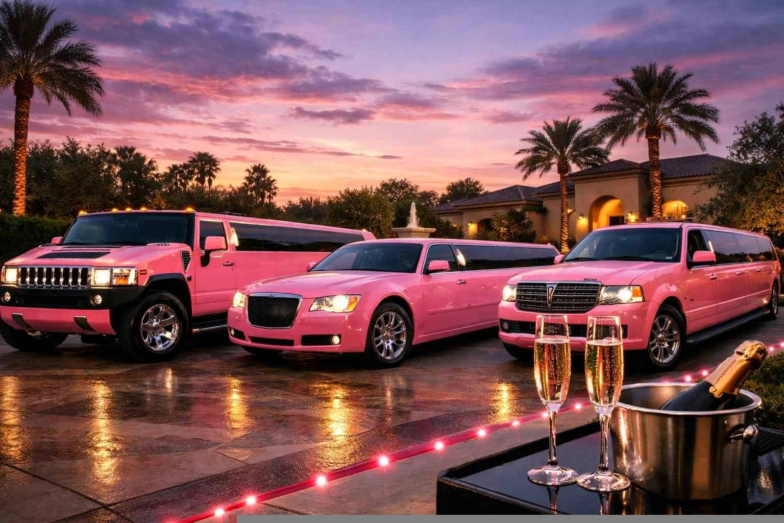Our White Settlement Pink Limo Fleet Options