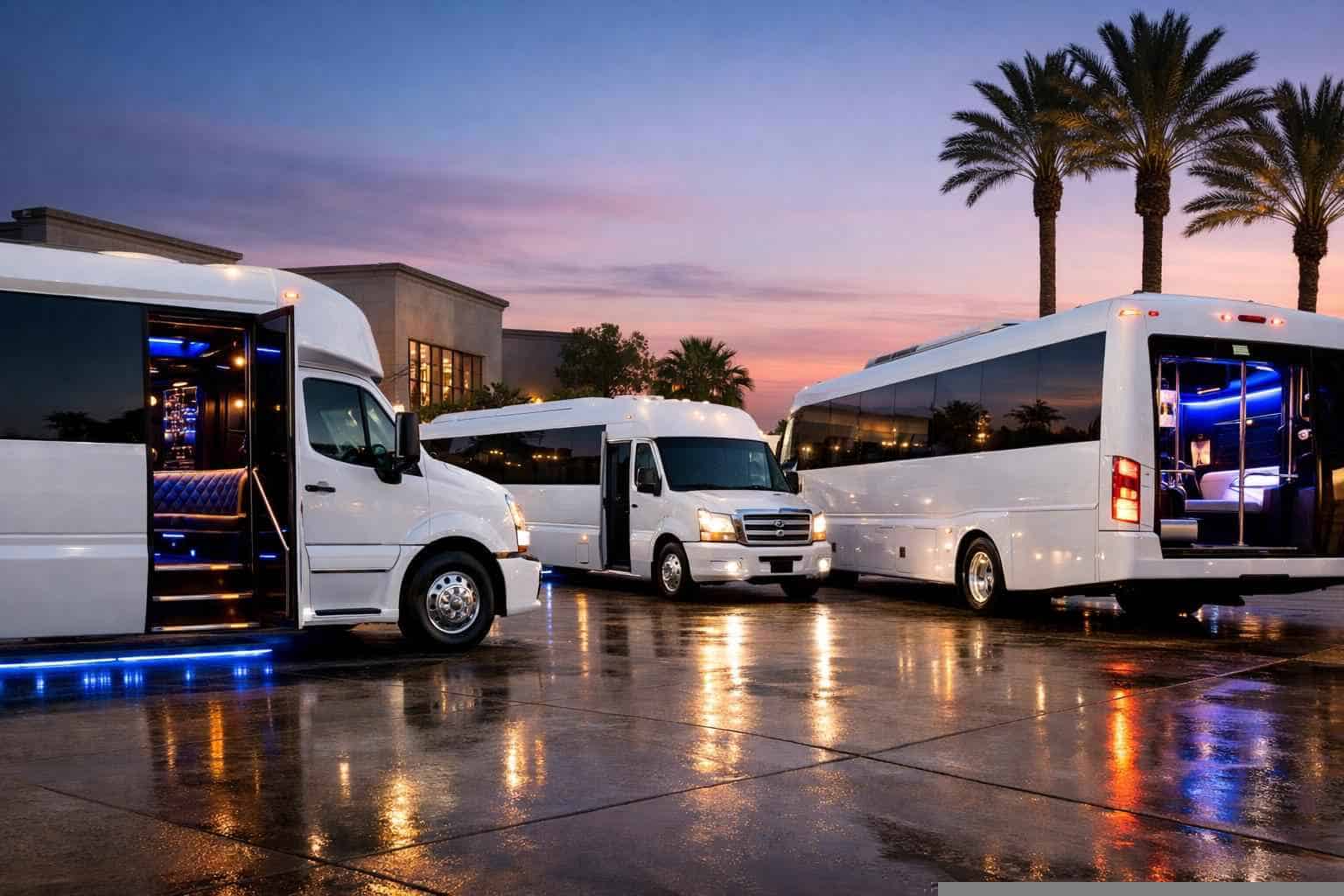 Our White Settlement White Party Bus Fleet Options