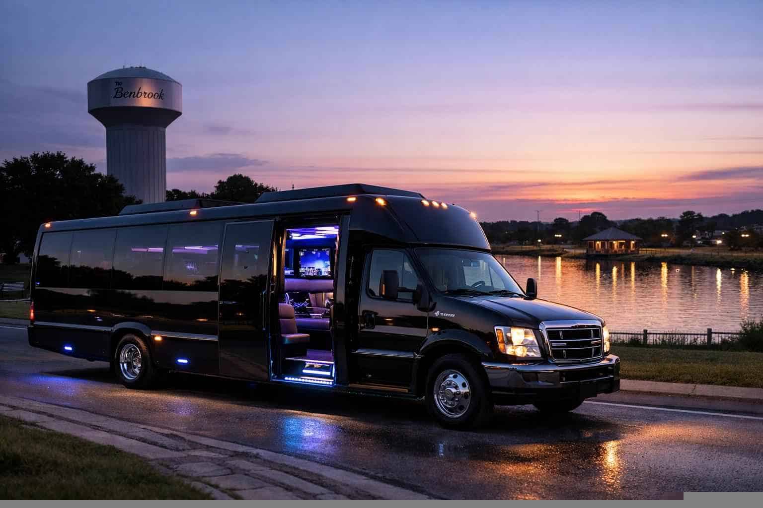 Party Bus Rental Near Me in Benbrook Texas