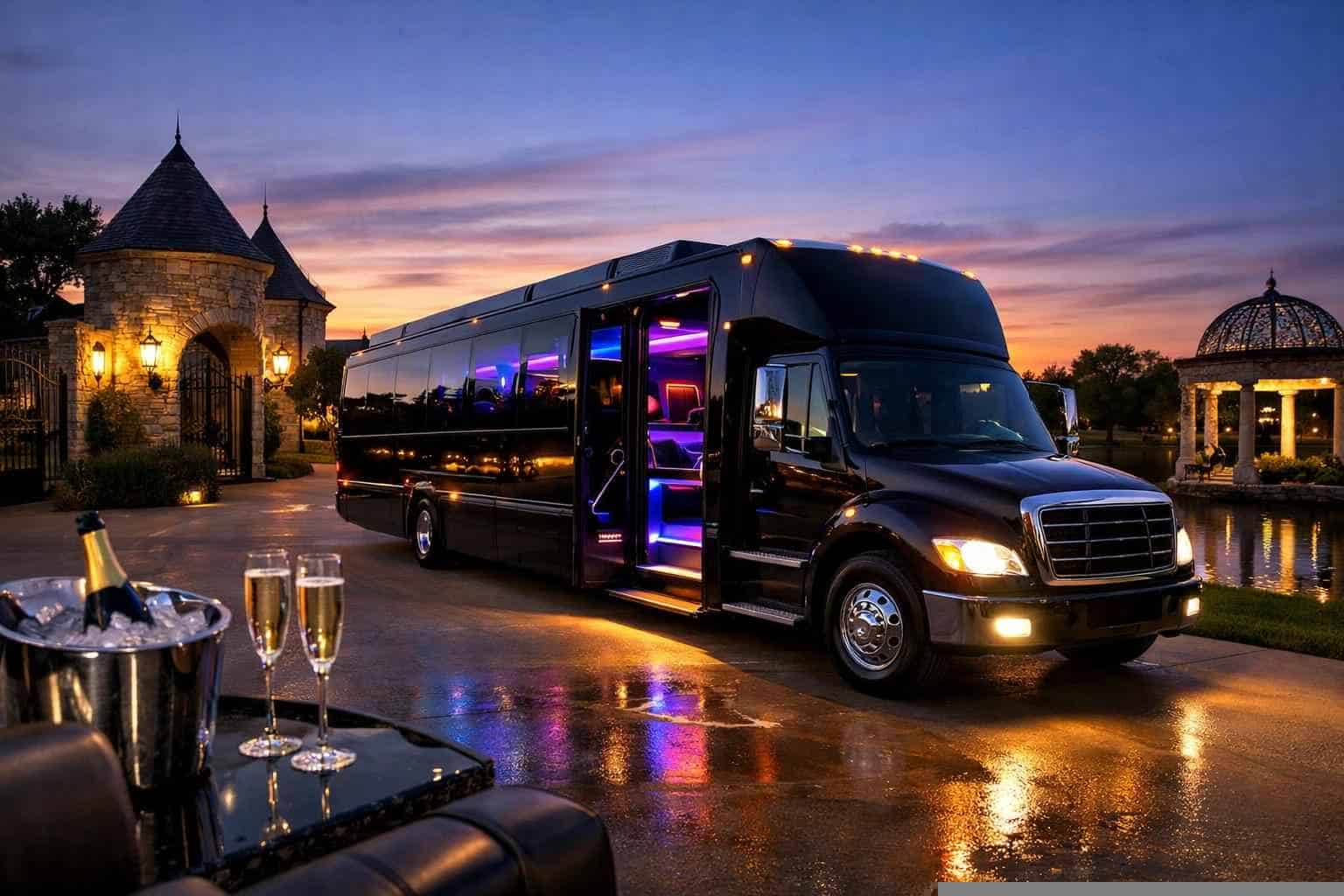 Party Bus Rental Near Me in Colleyville Texas