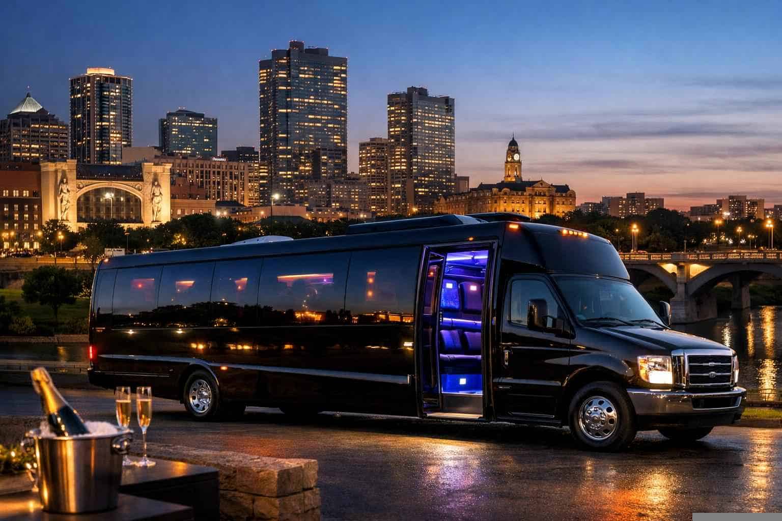Party Bus Rental Near Me in Fort Worth Texas