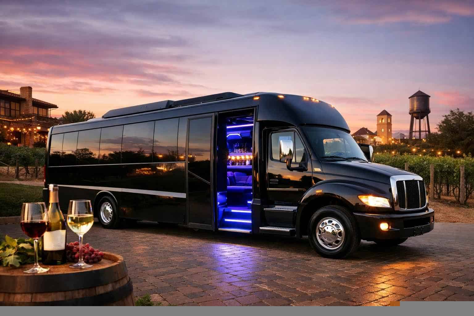 Party Bus Rental Near Me in Grapevine Texas