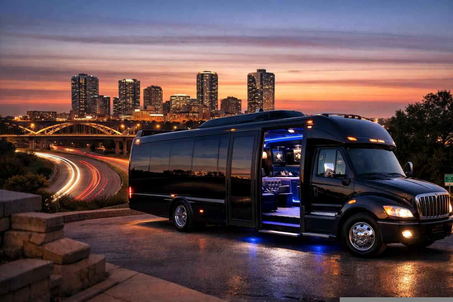 Party Bus Rental Near Me in North Richland Hills Texas