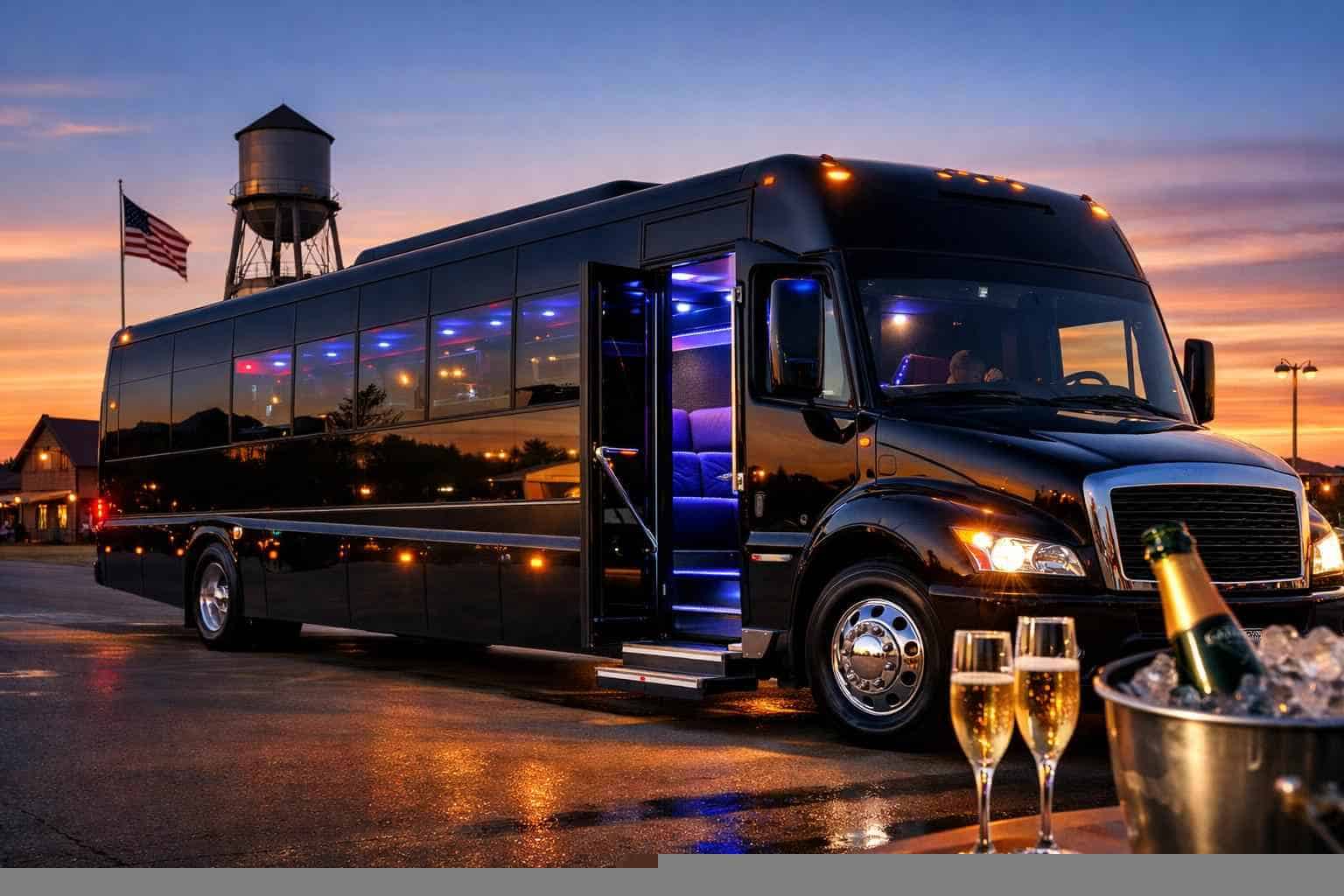 Party Bus Rental Near Me in Saginaw Texas