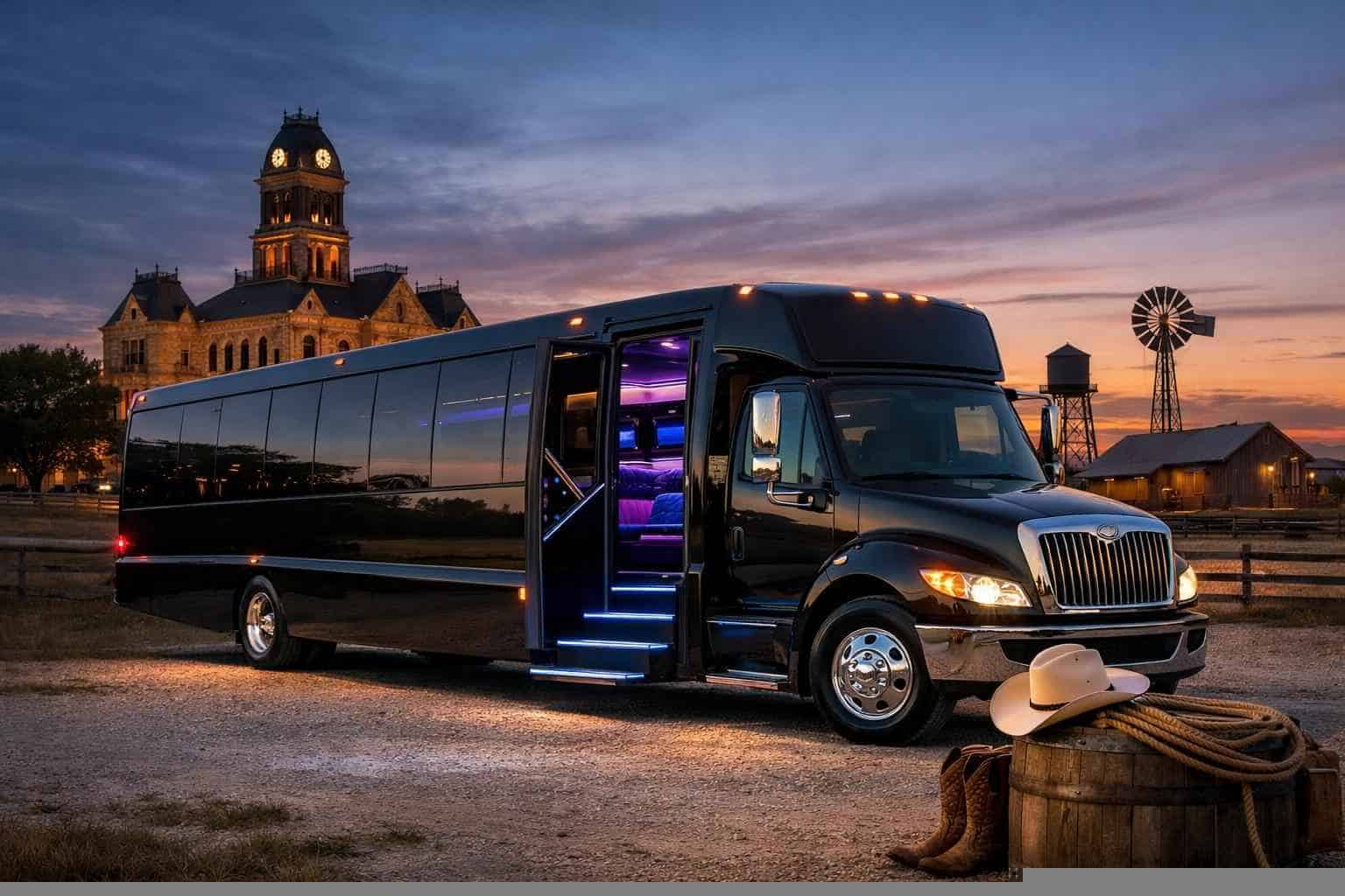 Party Bus Rental Near Me In Weatherford Texas