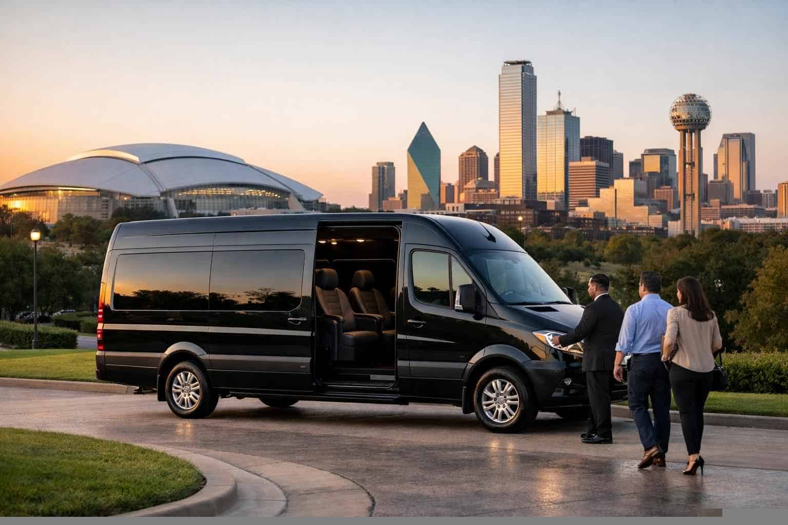 Passenger Van with Driver Near Me in Arlington Texas