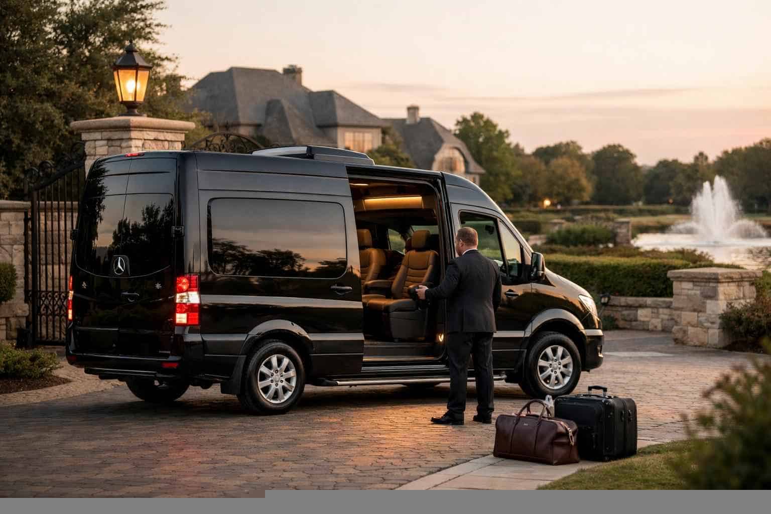 Passenger Van With Driver In Colleyville Texas Luxury Van Rentals in Colleyville TX