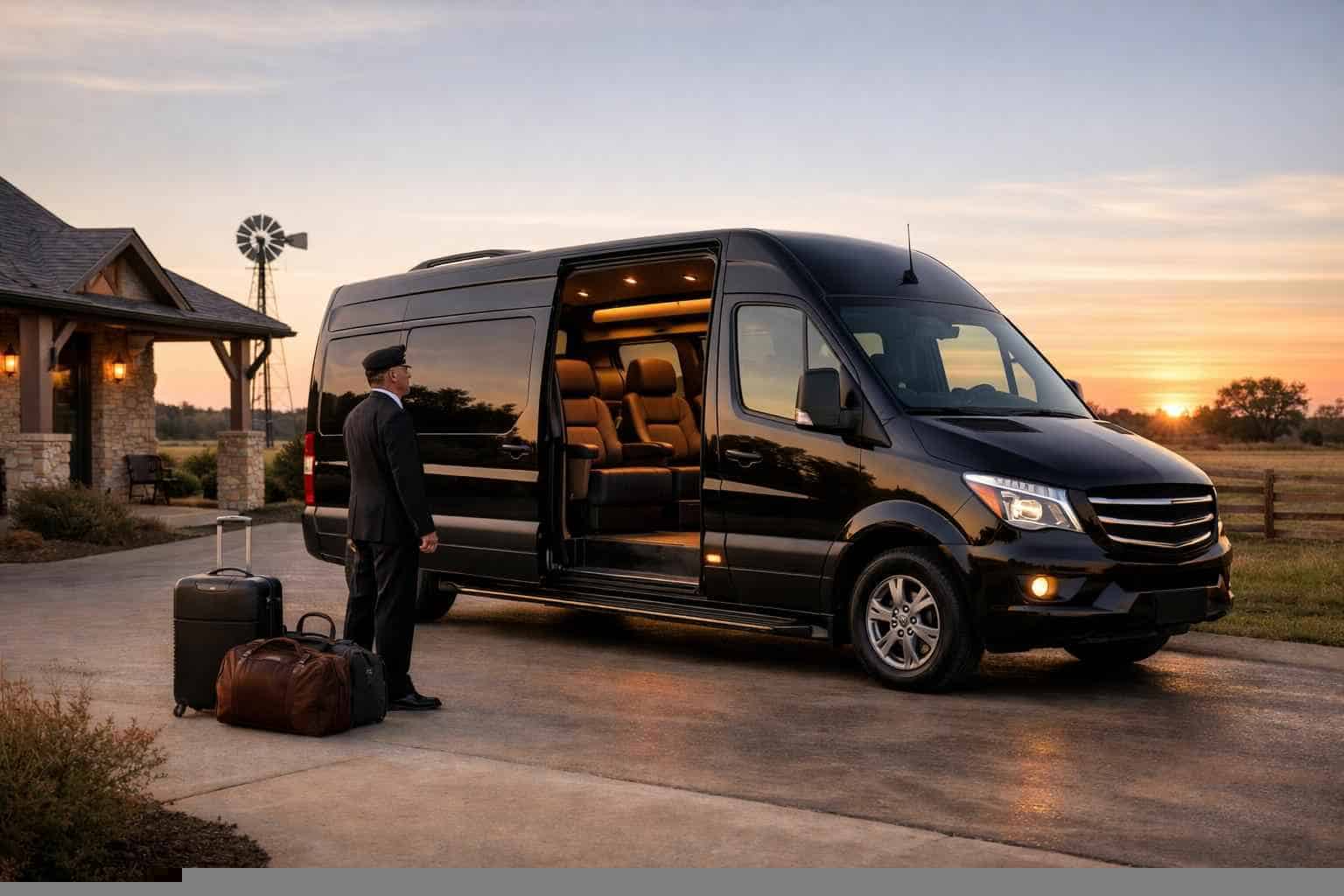 Passenger Van with Driver Near Me in Crowley Texas