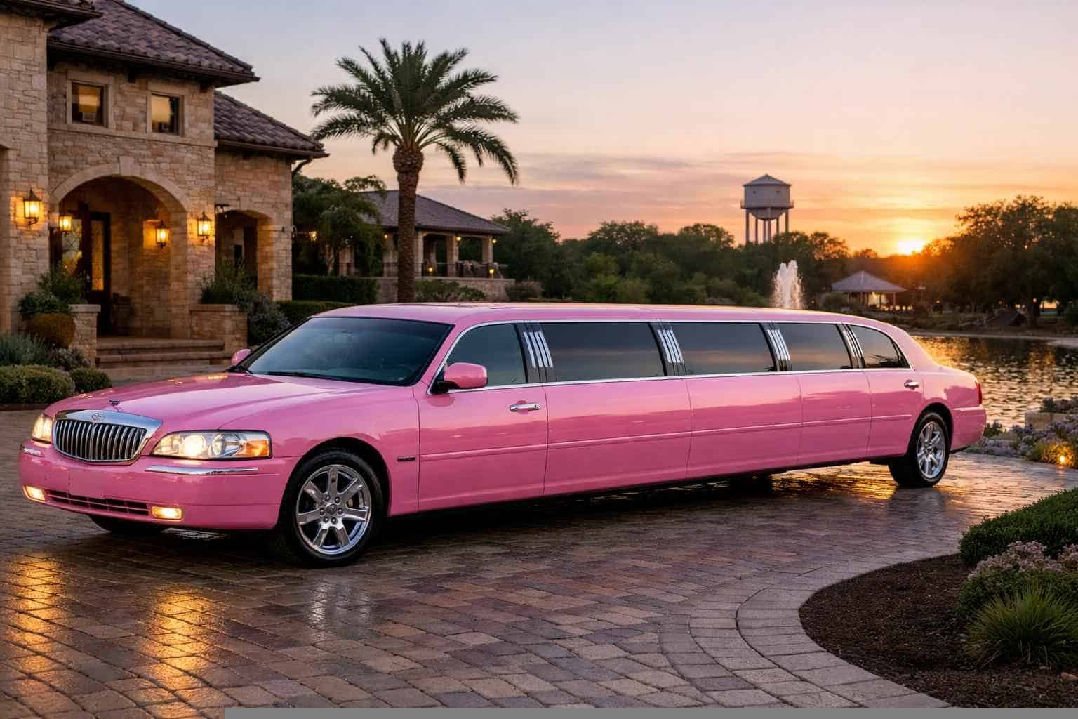 Pink Limo Rental Near Me in Colleyville Texas