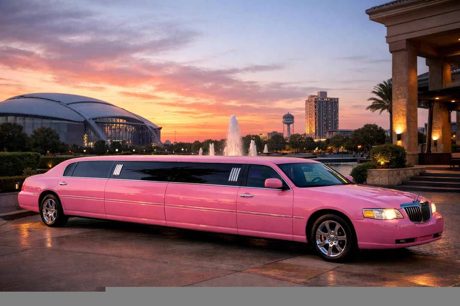 Pink Limo Rental Near Me in Euless Texas