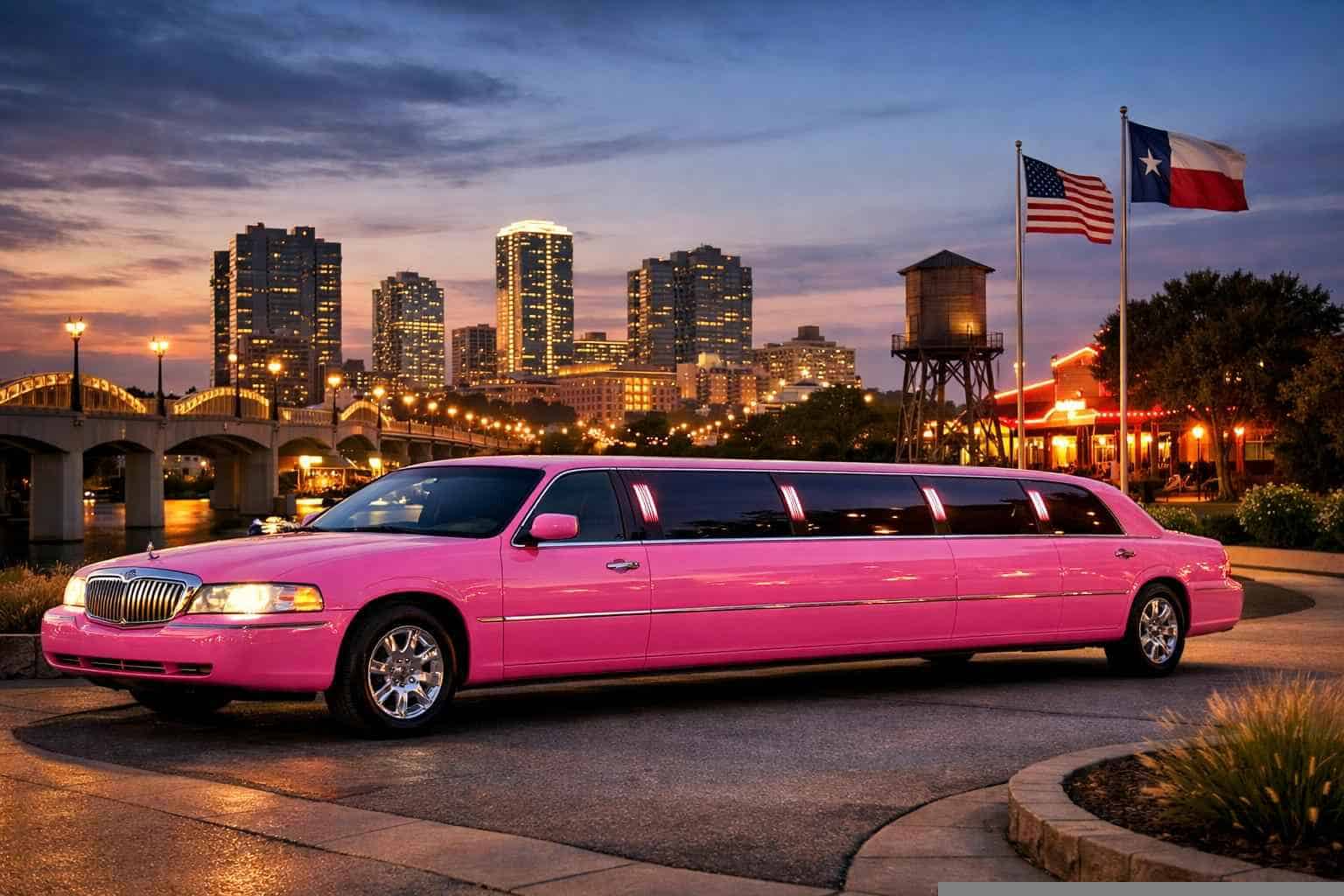 Pink Limo Rental Near Me in Haltom City Texas