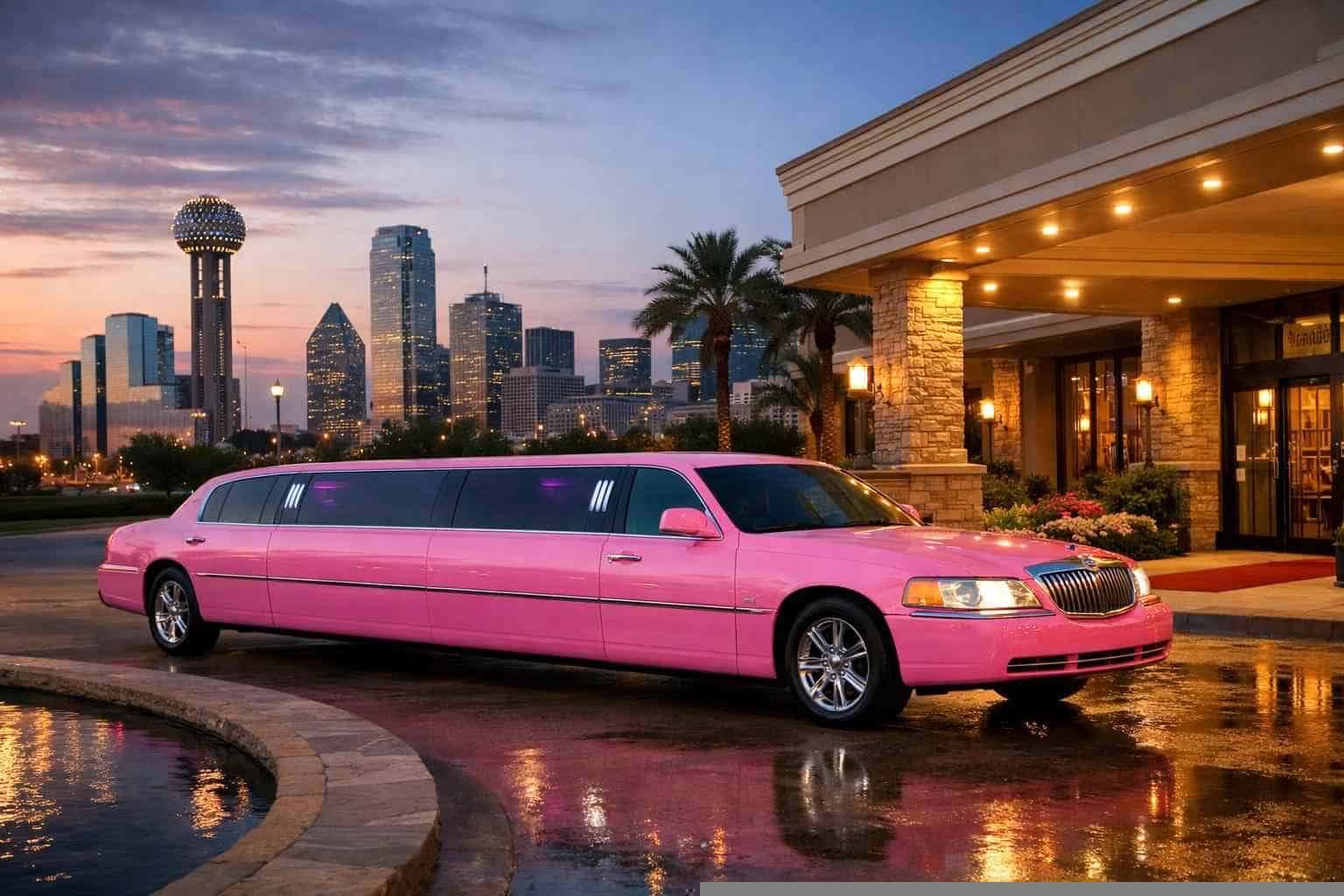 Pink Limo Rental Near Me in Hurst Texas