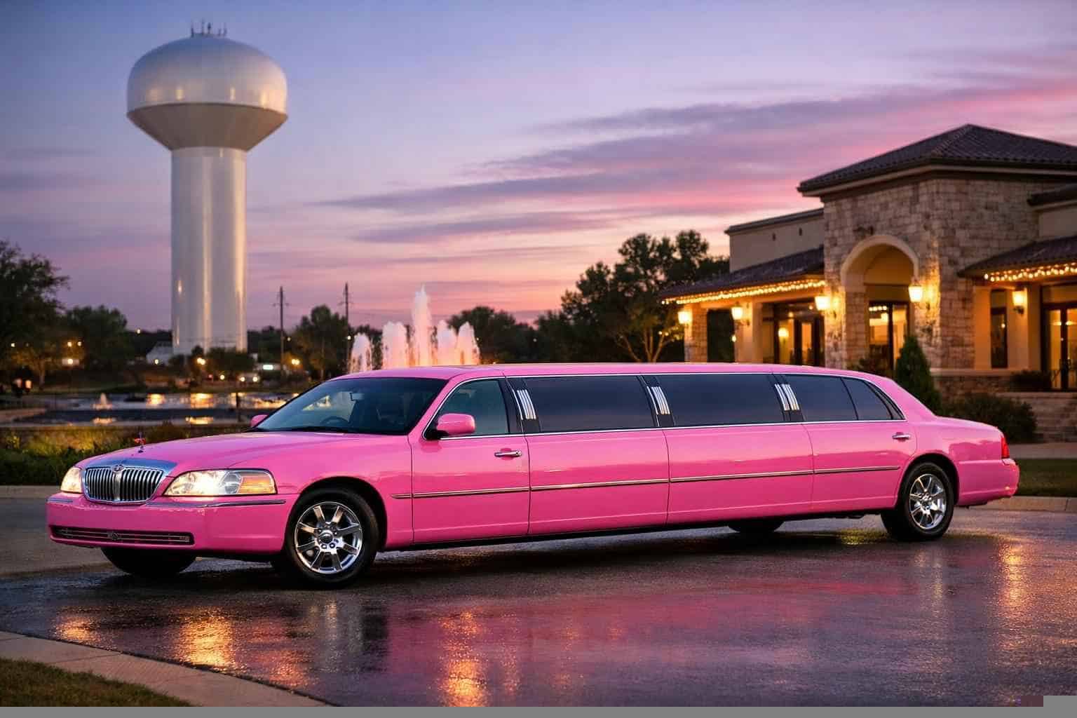 Pink Limo Rental Near Me in Mansfield Texas