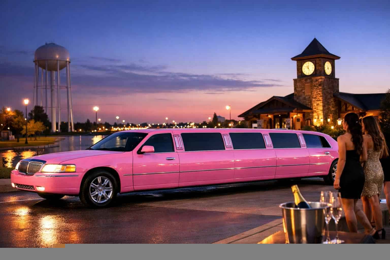 Pink Limo Rental Near Me in Saginaw Texas