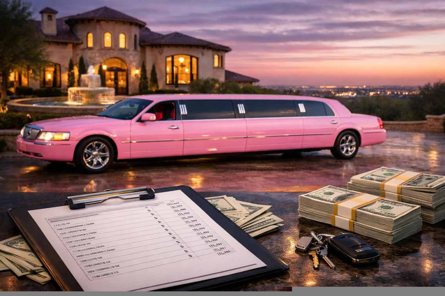 Pink Limo Rental Pricing in Colleyville TX