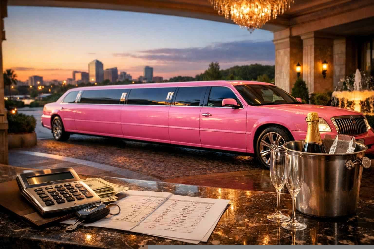 Pink Limo Rental Pricing in Haltom City TX