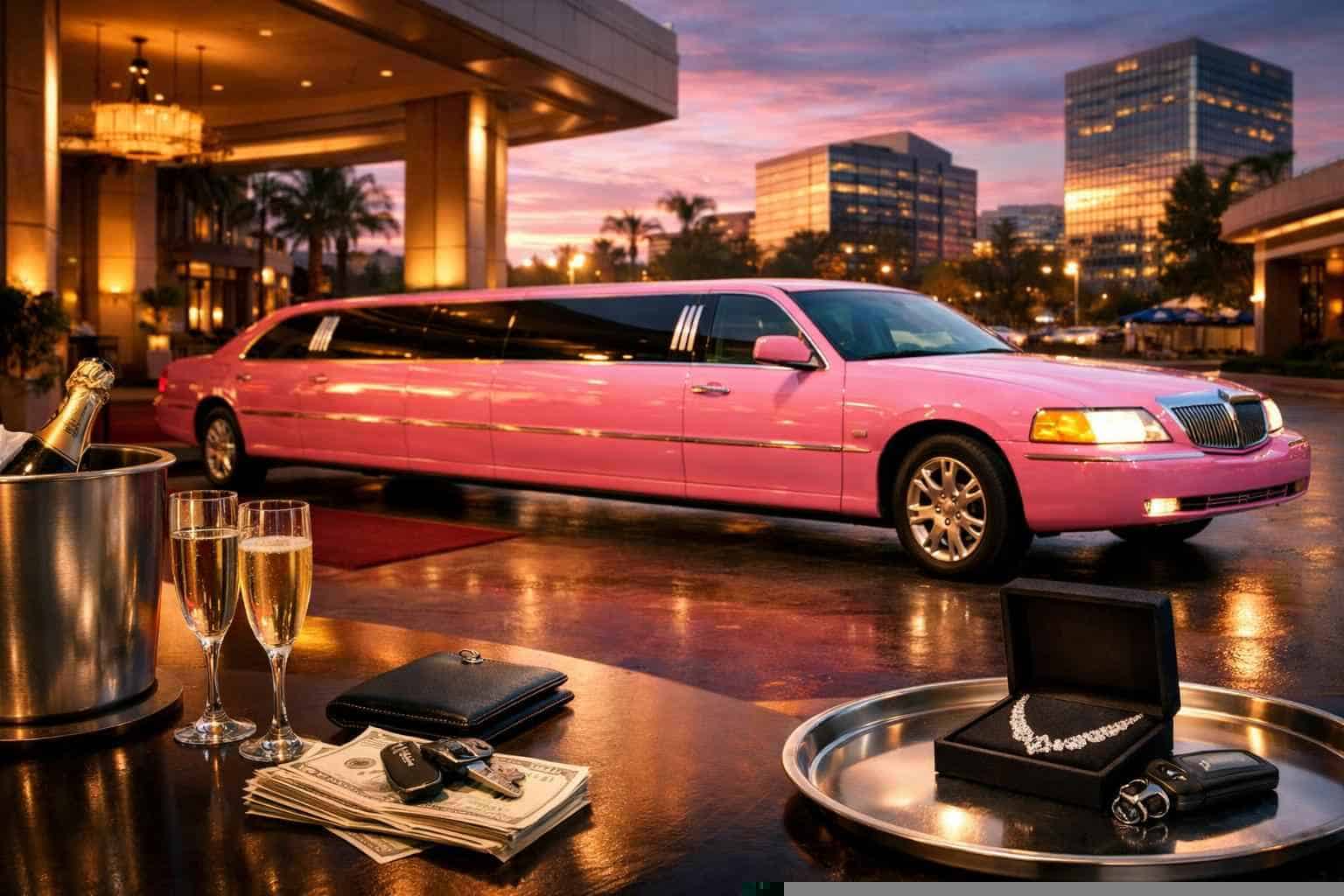 Pink Limo Rental Pricing in Hurst TX