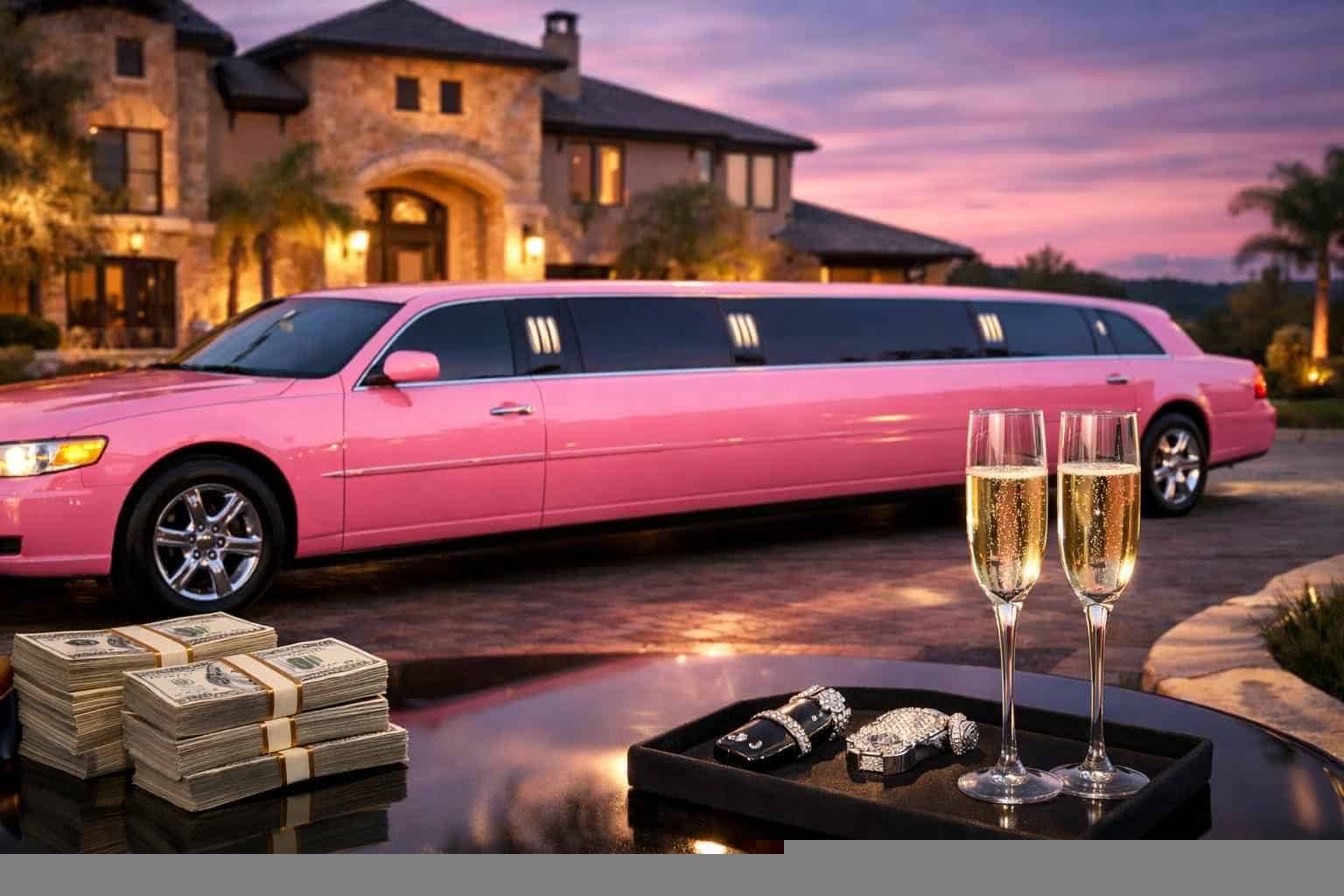 Pink Limo Rental Pricing in Mansfield TX
