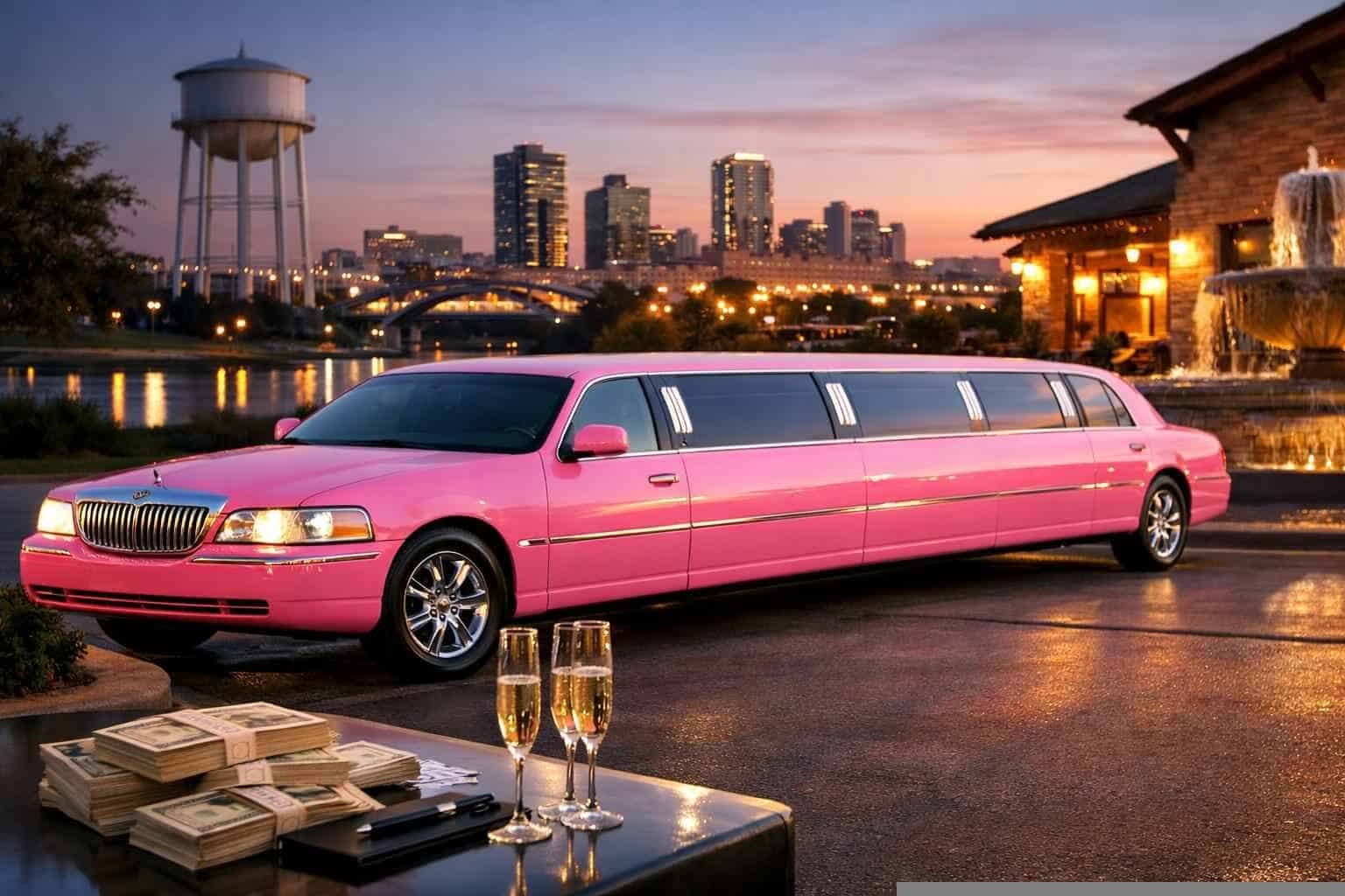 Pink Limo Rental Pricing in White Settlement TX