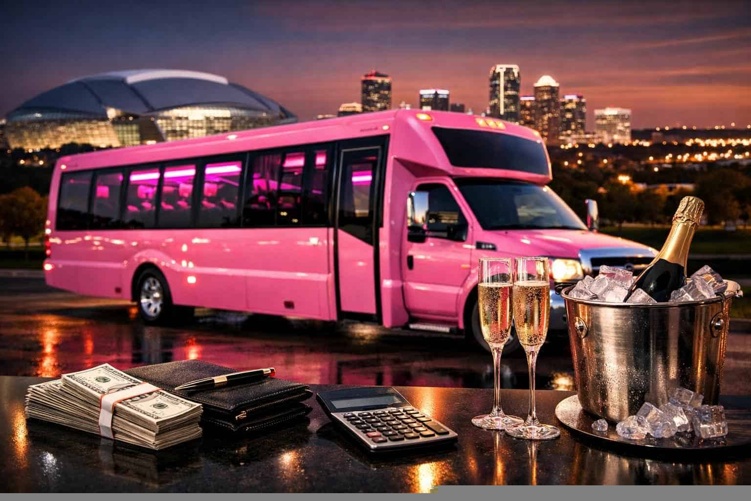 Pink Party Bus Rental In Arlington Texas Pink Party Bus Rental Pricing in Arlington TX