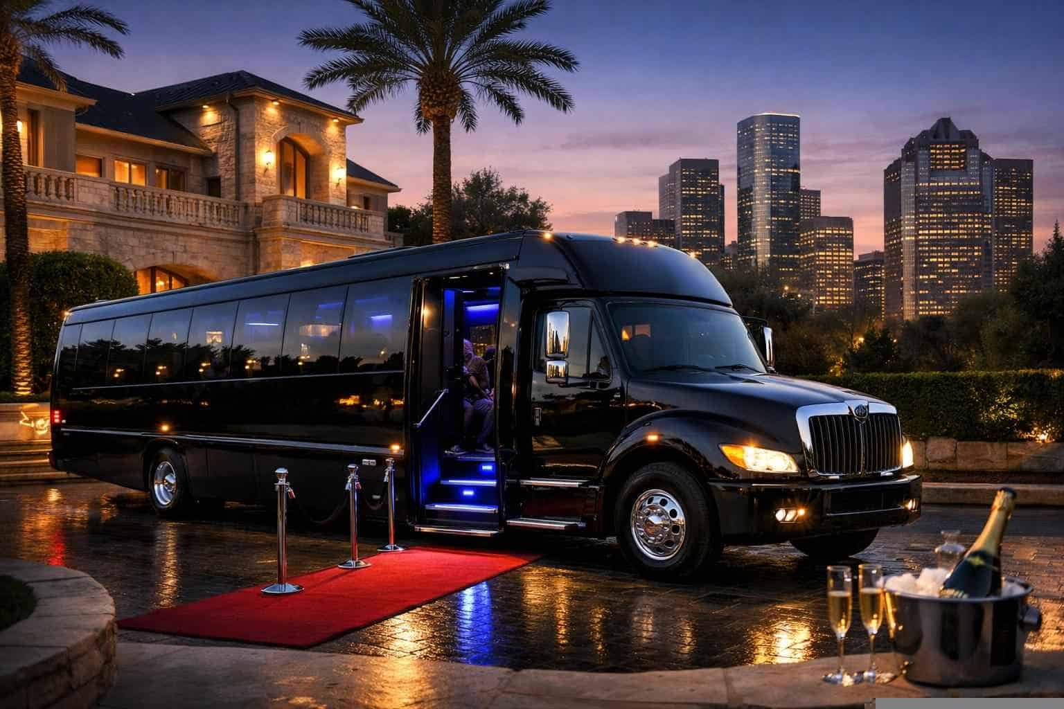 River Oaks TX Black Party Bus Rentals for Special Events