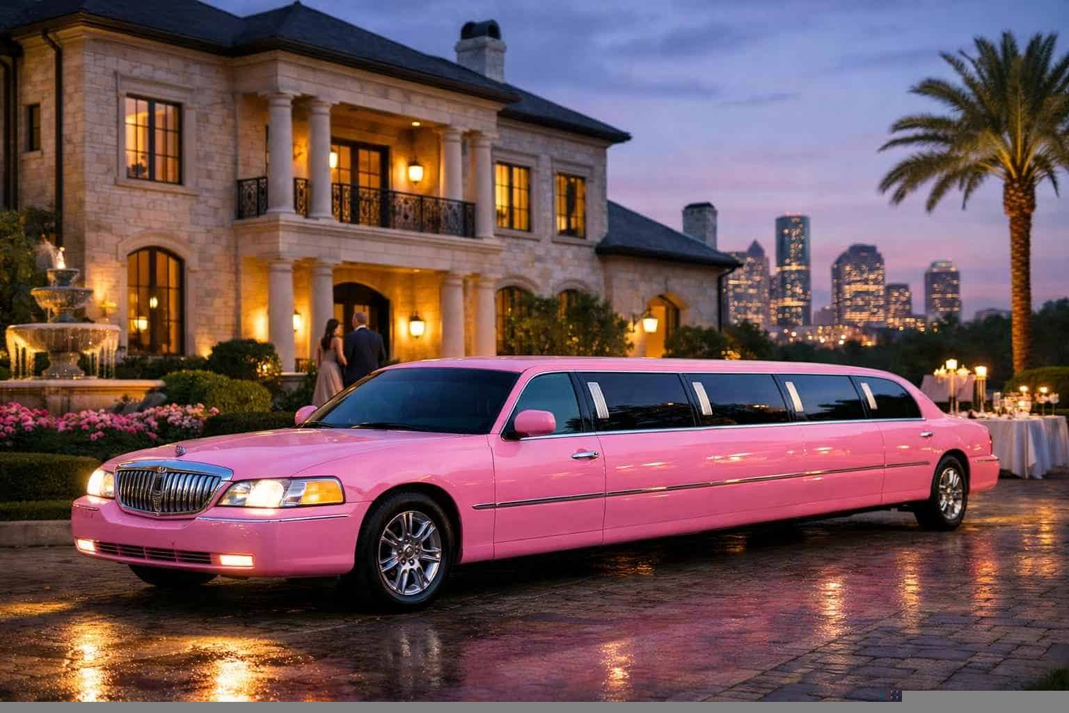 River Oaks TX Pink Limo Rentals for Special Events