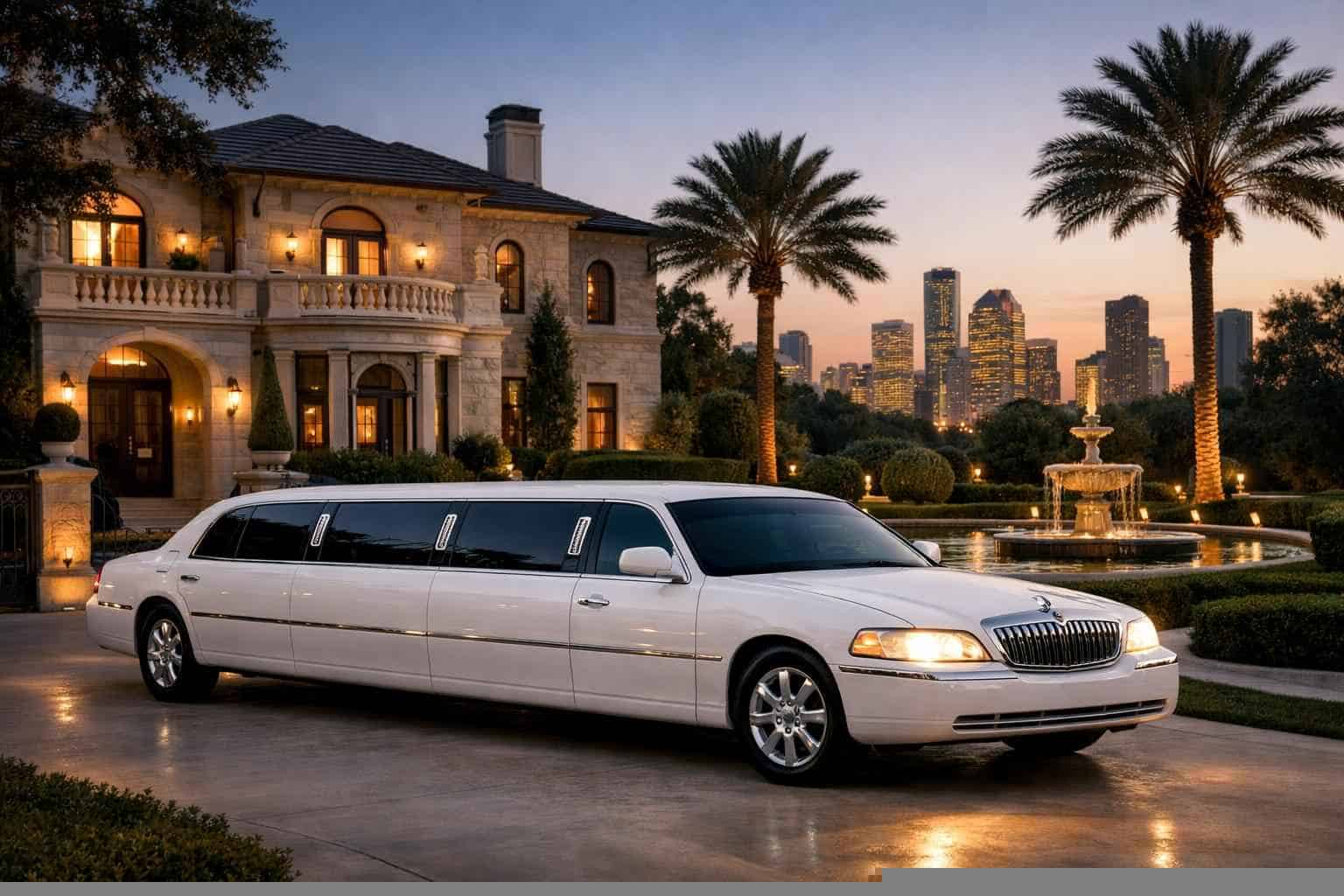 River Oaks TX White Limo Rentals for Special Events