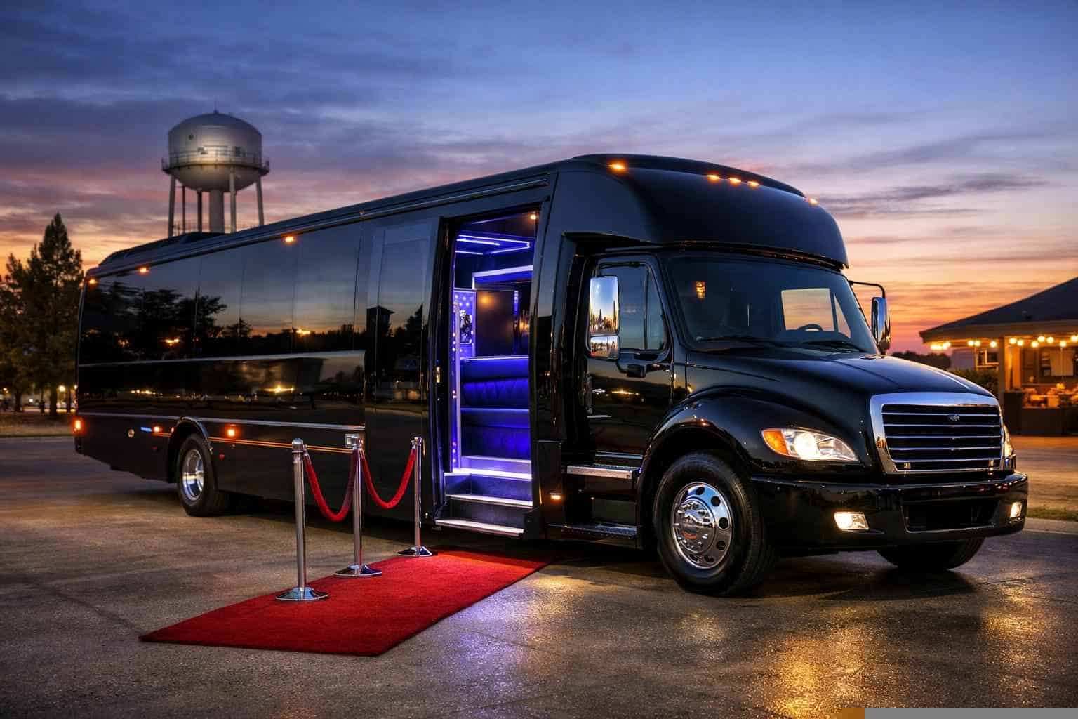 Saginaw TX Black Party Bus Rentals for Special Events
