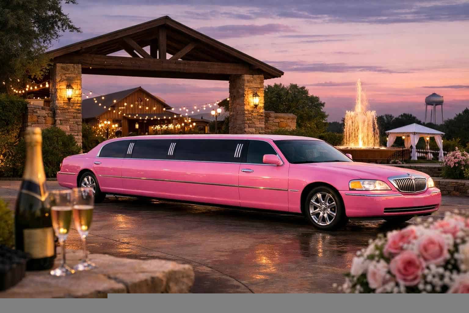 Saginaw TX Pink Limo Rentals for Special Events