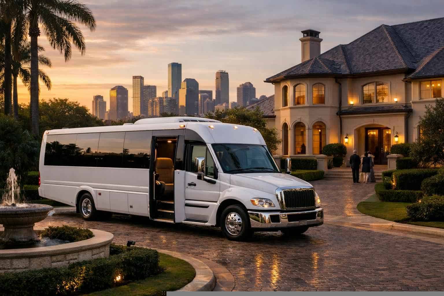 Shuttle Bus Rental Near Me in River Oaks Texas