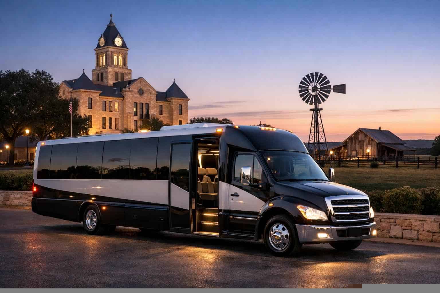 Shuttle Bus Rental Near Me in Weatherford Texas