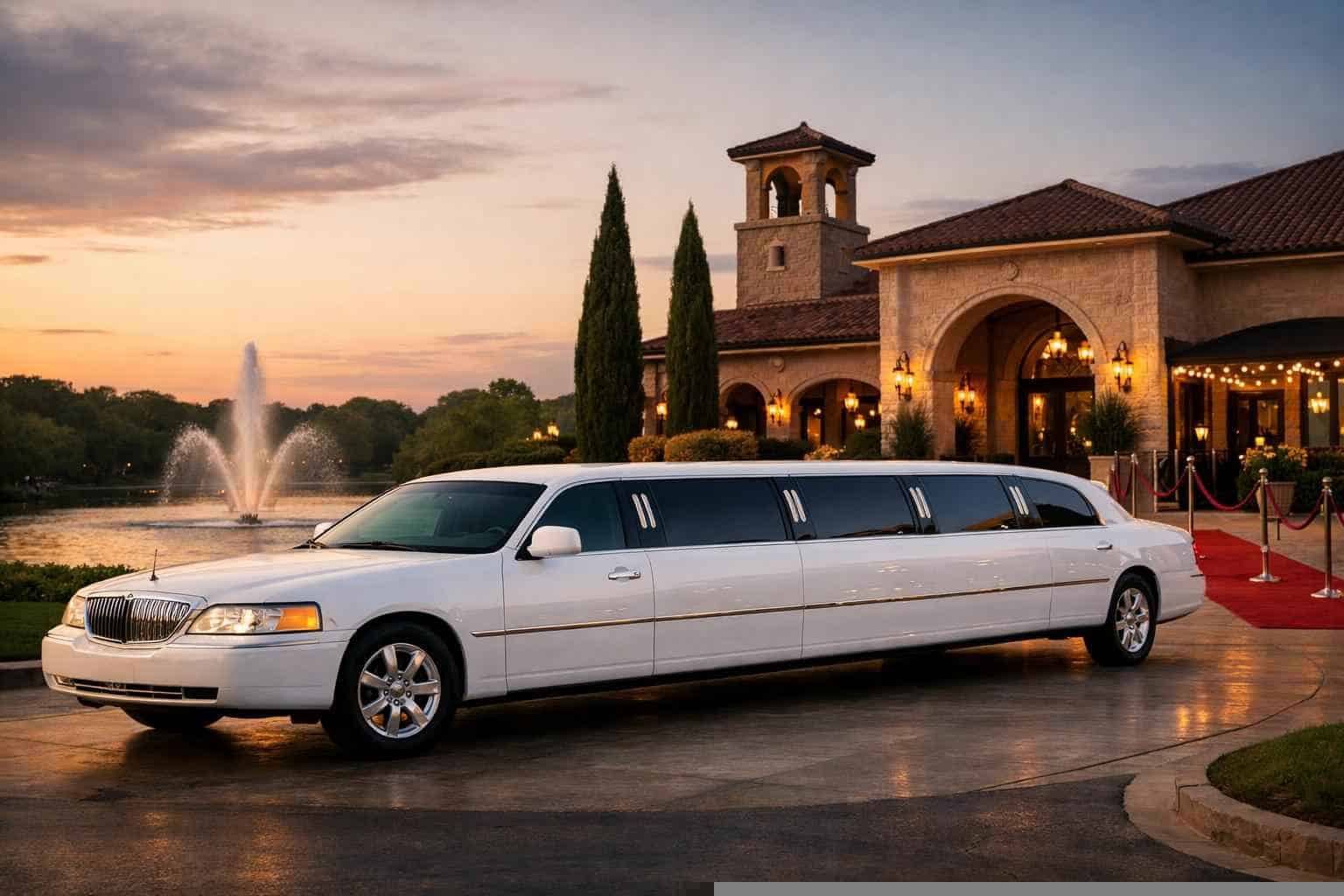 Southlake TX White Limo Rentals for Special Events