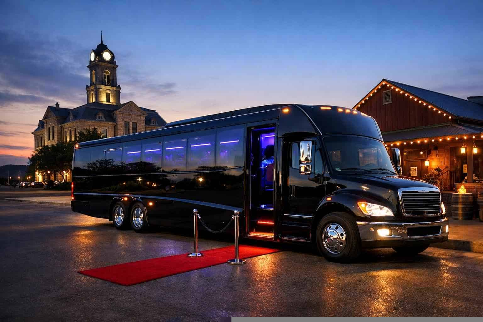 Weatherford TX Black Party Bus Rentals for Special Events