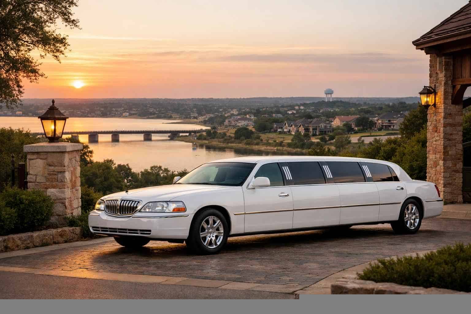White Limo Rental Near Me in Benbrook Texas
