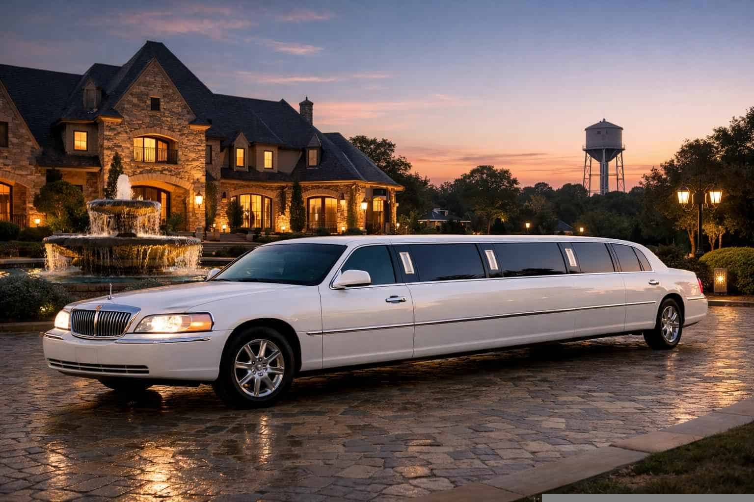 White Limo Rental Near Me in Colleyville Texas