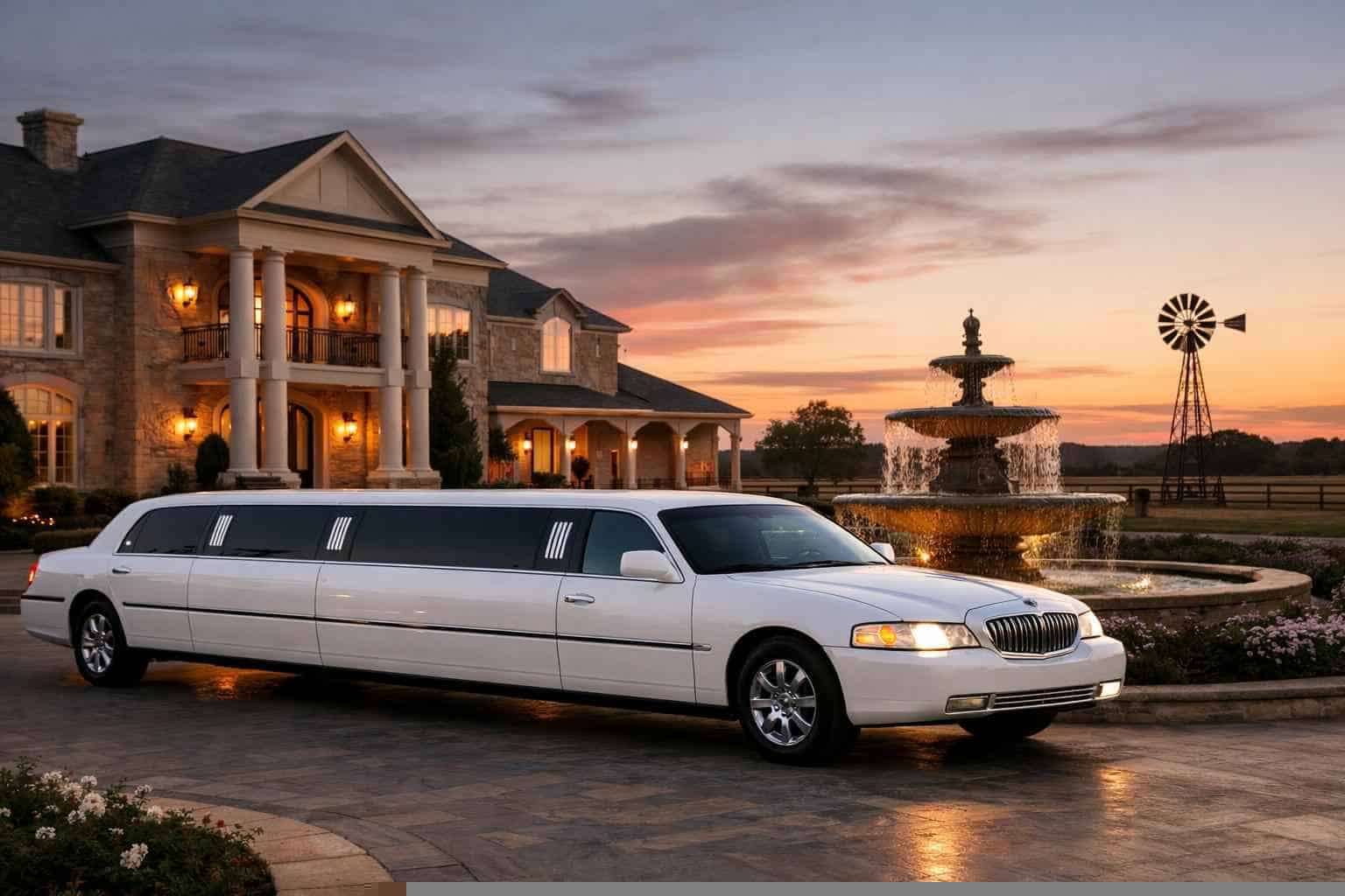 White Limo Rental Near Me in Crowley Texas