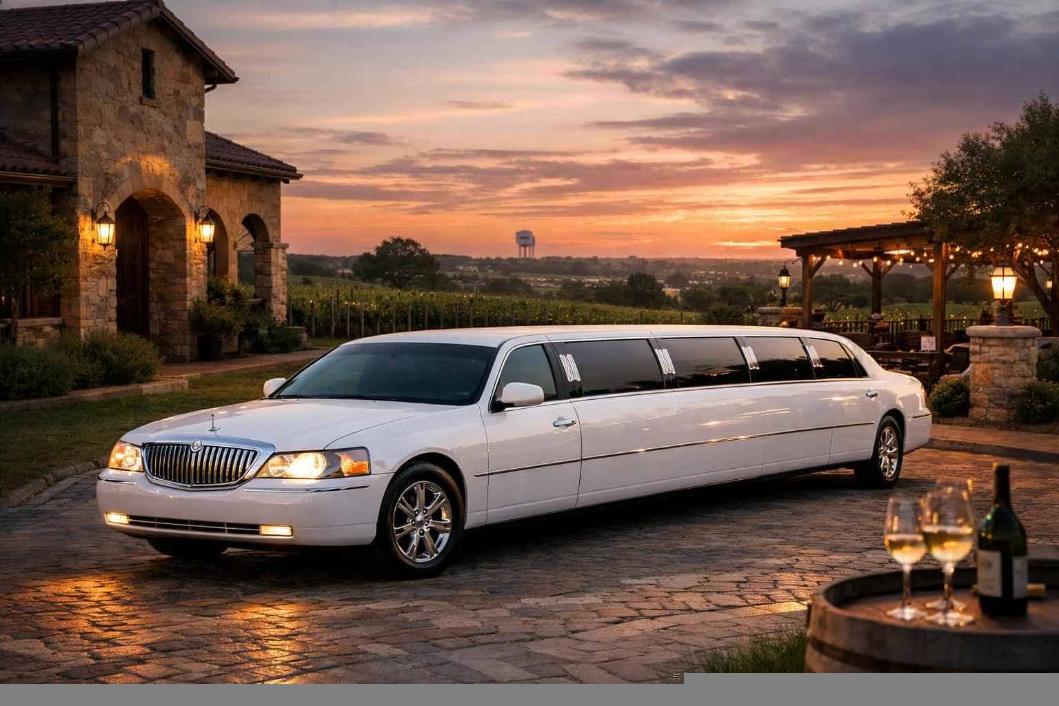 White Limo Rental Near Me in Grapevine Texas