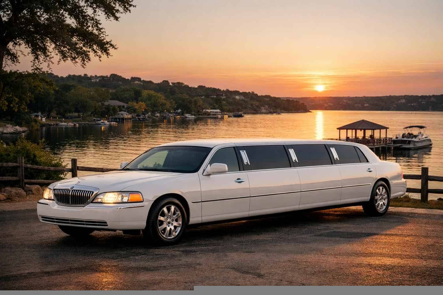 White Limo Rental Near Me in Lake Worth Texas
