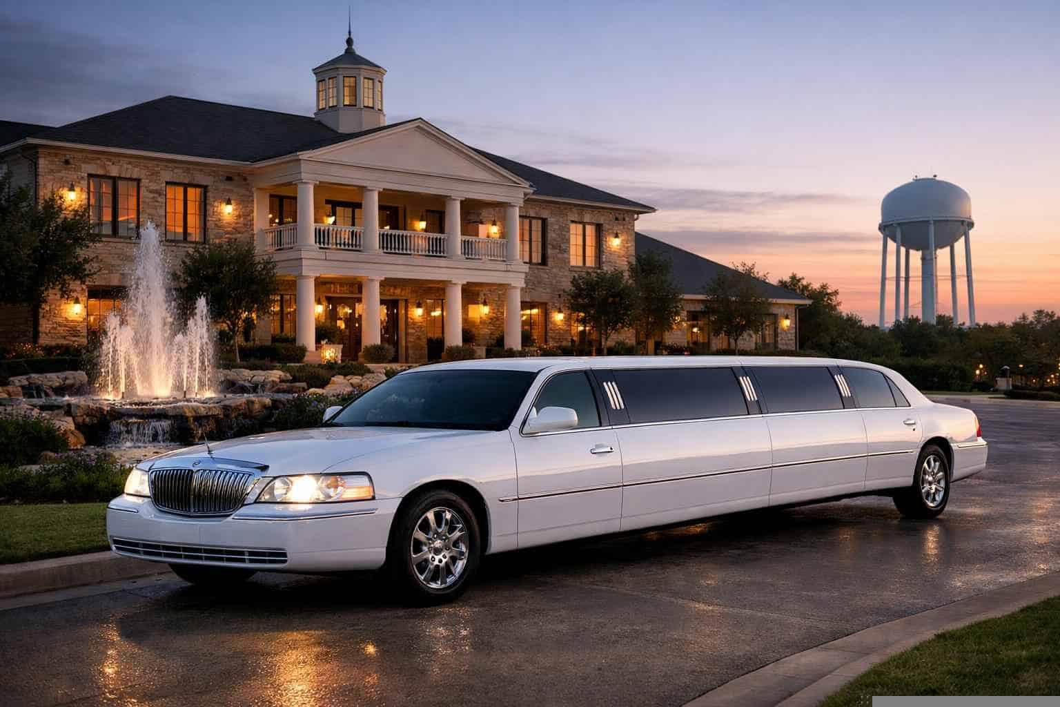 White Limo Rental Near Me in Mansfield Texas