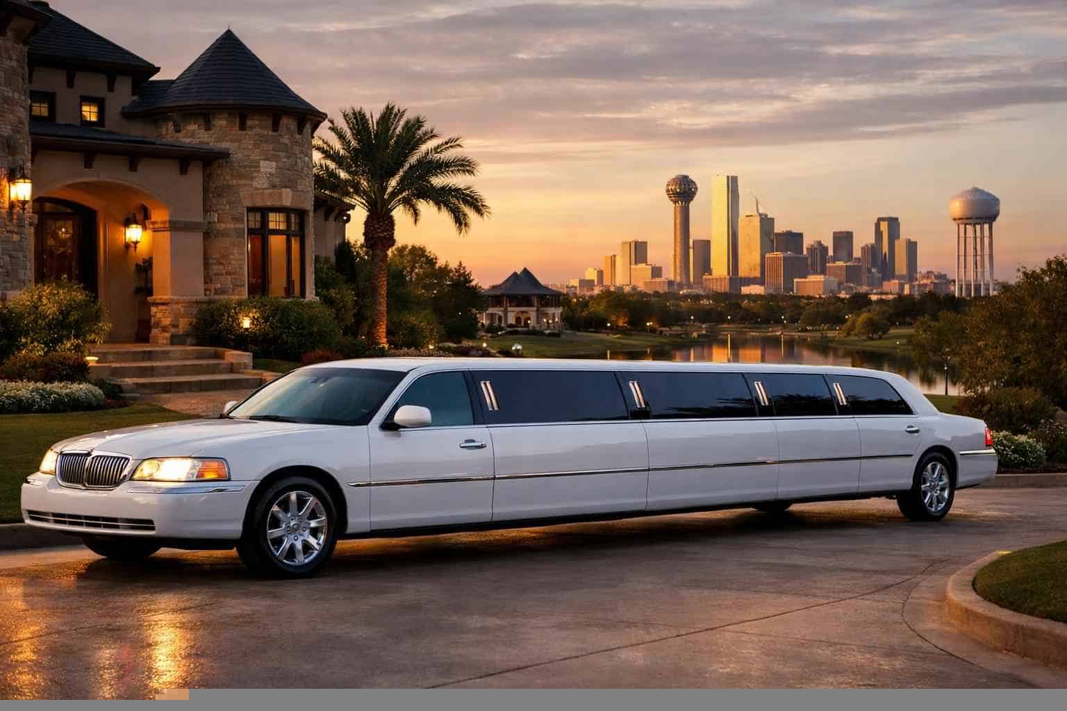 White Limo Rental Near Me in Saginaw Texas