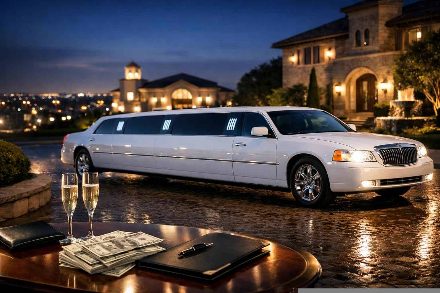White Limo Rental Pricing in Colleyville TX