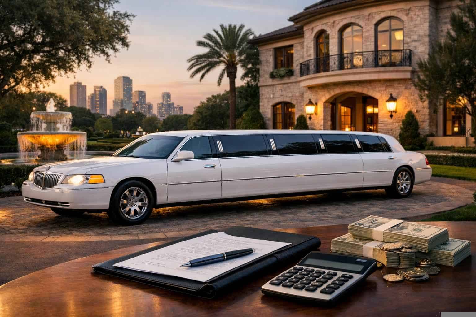 White Limo Rental Pricing in River Oaks TX