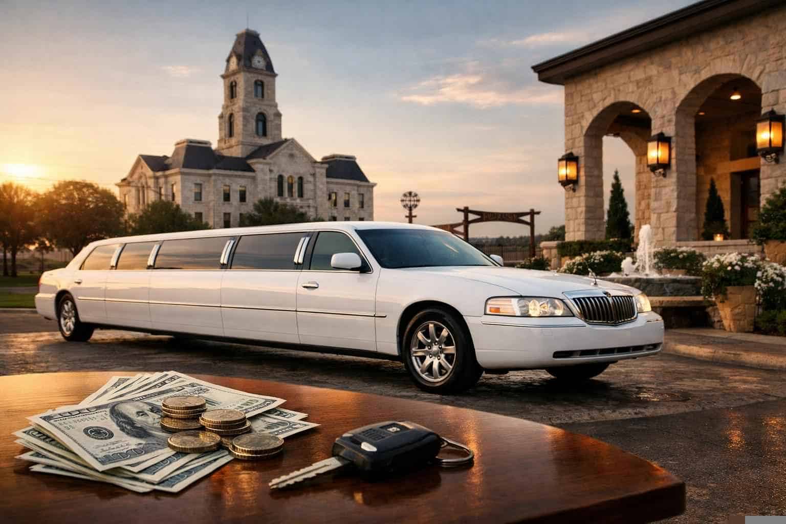 White Limo Rental Pricing in Weatherford TX