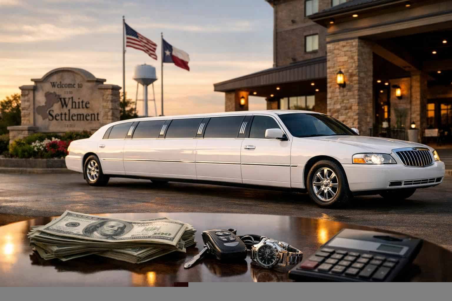 White Limo Rental Pricing in White Settlement TX