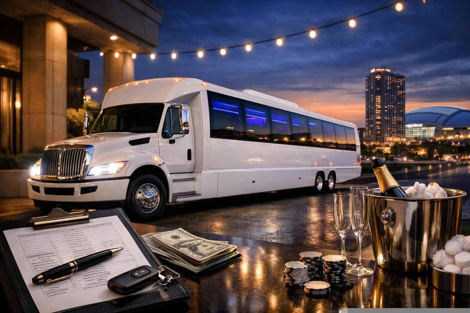 White Party Bus Rental In Arlington Texas White Party Bus Rental Pricing in Arlington TX