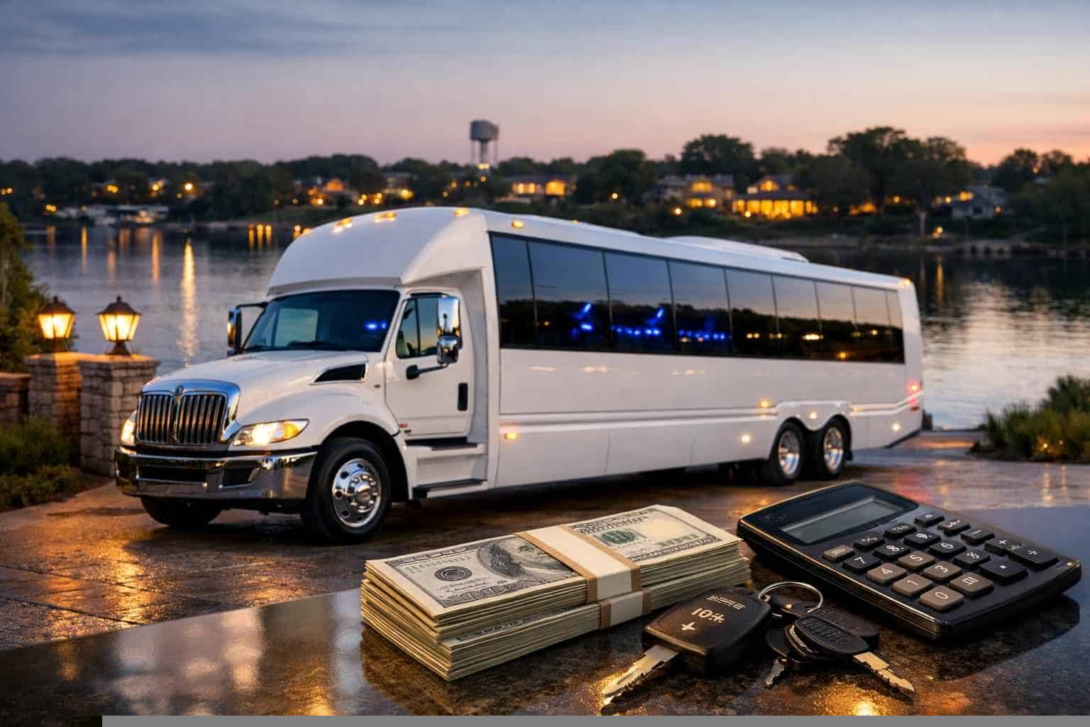 White Party Bus Rental Pricing in Benbrook TX