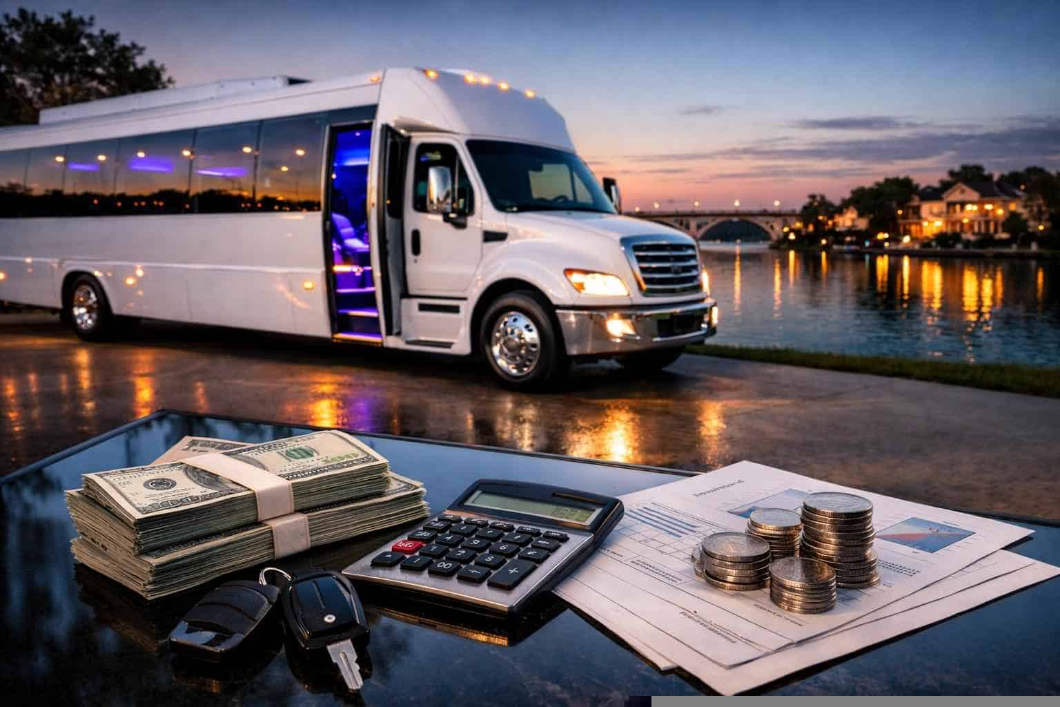 White Party Bus Rental Pricing in Lake Worth TX